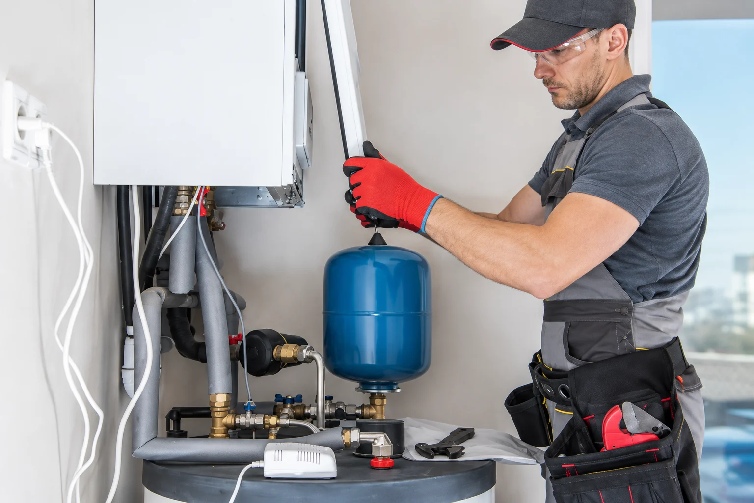 Plumber in Dubai repairing a leaking pipe